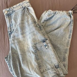 H&M denim cargo pants